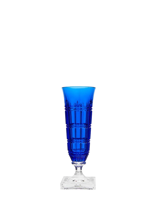 Winston Mavi Flute Kristal Şampanya Bardağı