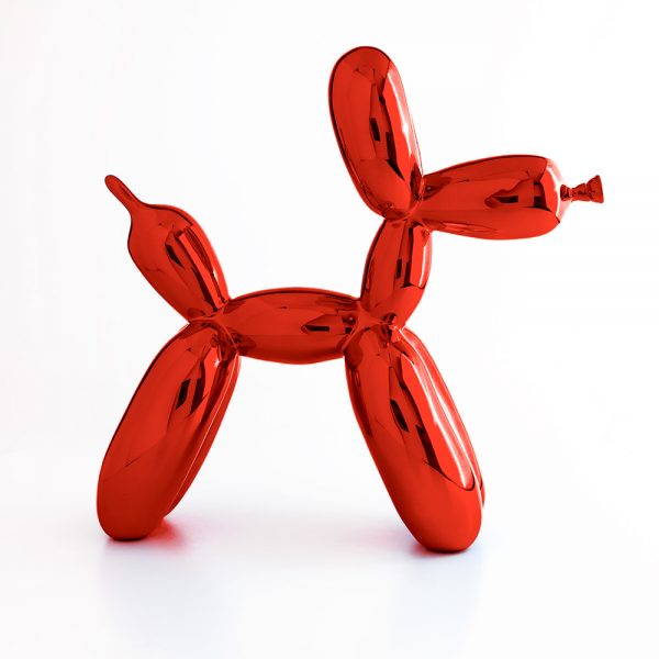 Jeff Koons Balloon Dog Kırmızı Heykel (17 cm)