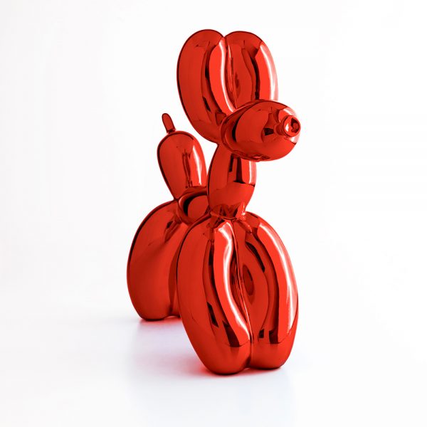 Jeff Koons Balloon Dog Kırmızı Heykel (10 cm)